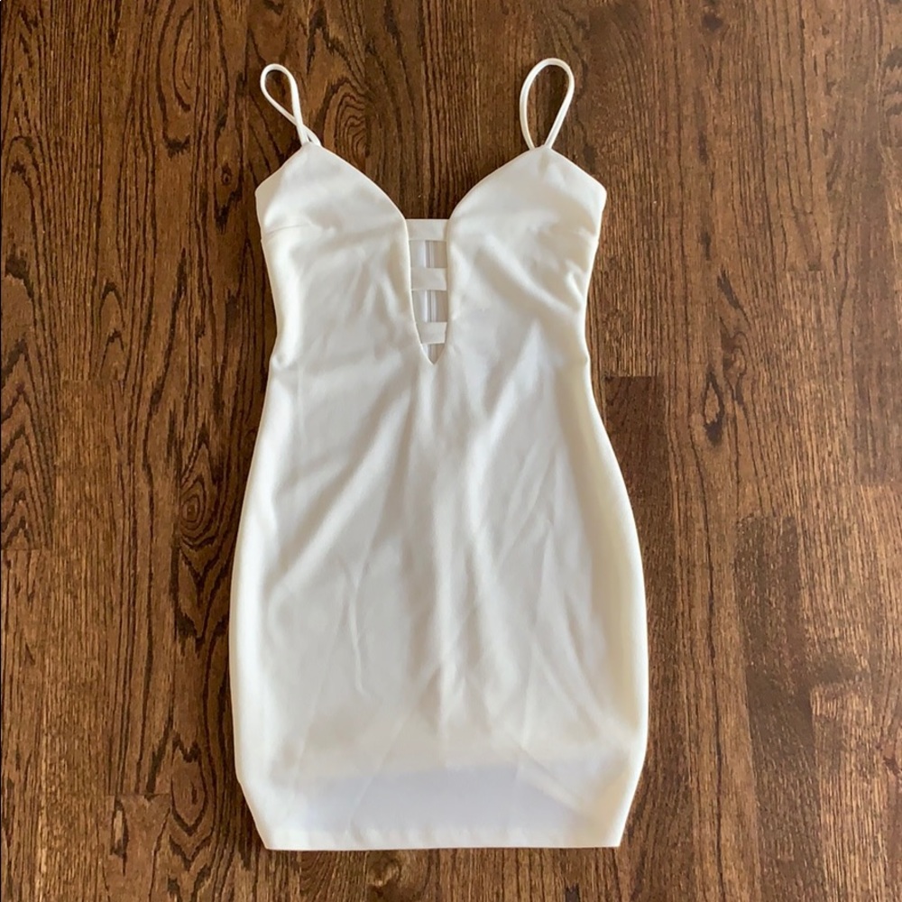 Off white bodycon dress